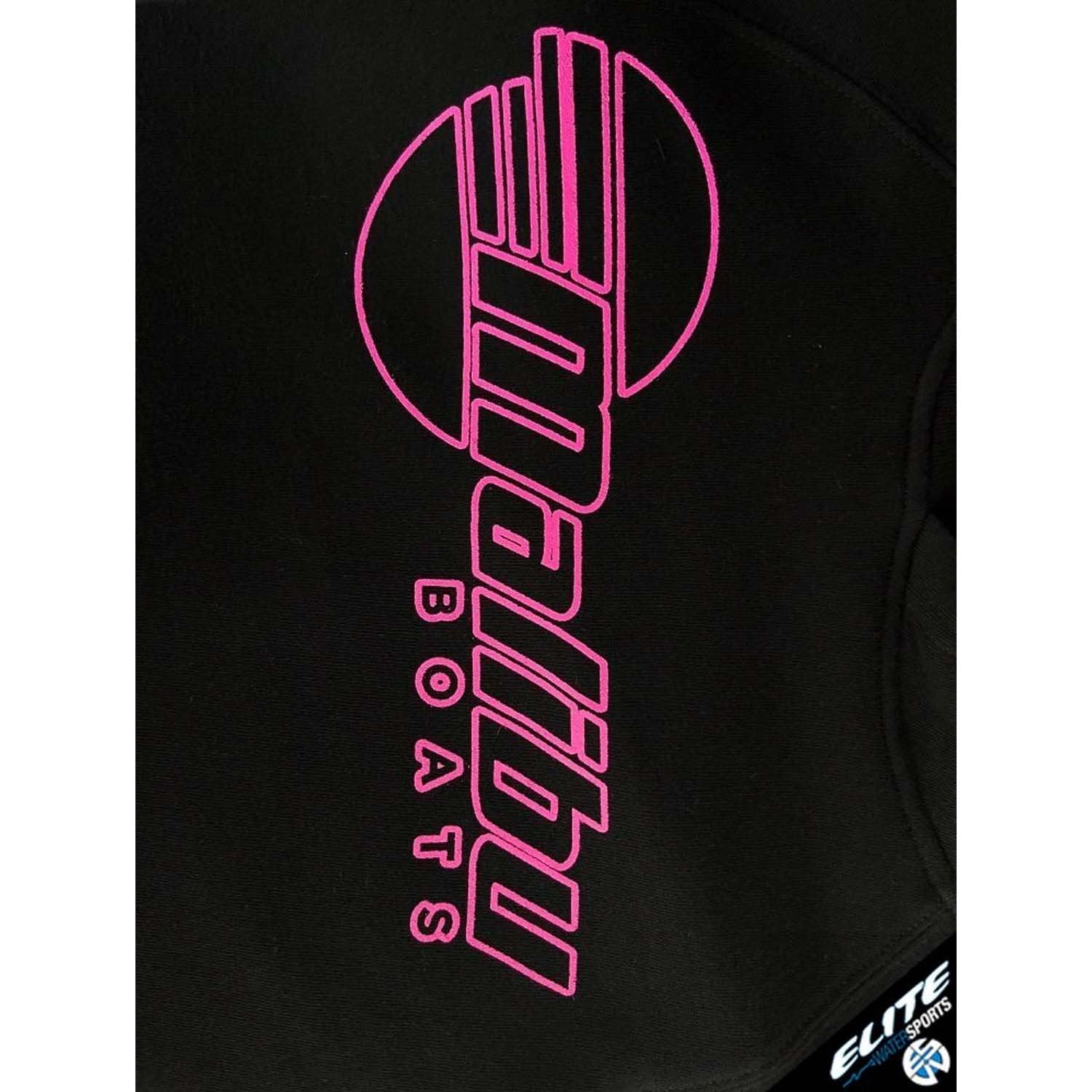 MALIBU/ELITE STENCIL WOMENS HOODIES - NEON PINK