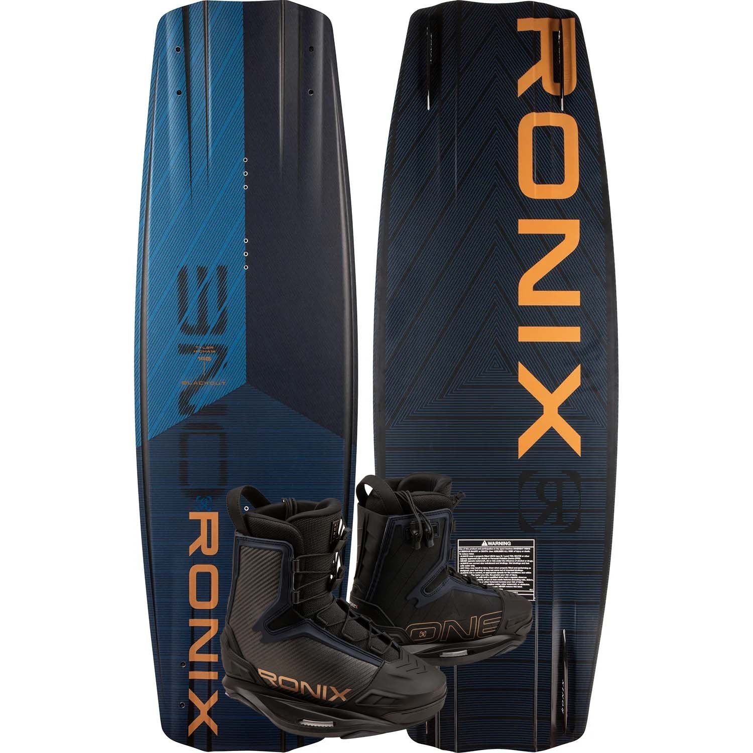 2025 RONIX ONE BLACKOUT WAKEBOARD W/ ONE CARBITEX BOOTS