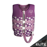 2027 IVY JUNIOR GIRLS VEST - PURPLE FLOWERS