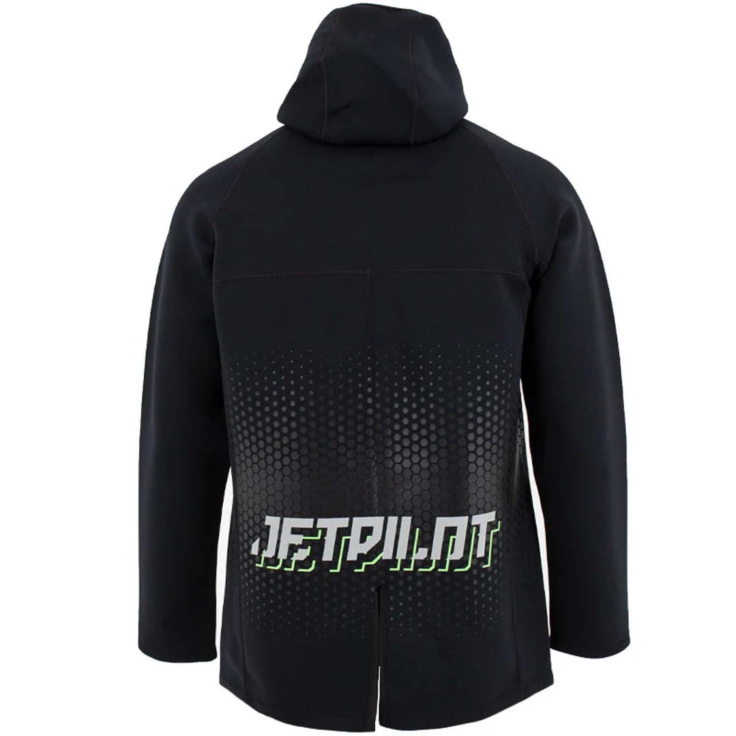 2025 JETPILOT FLIGHT MENS HOODED TOUR COAT - BLACK