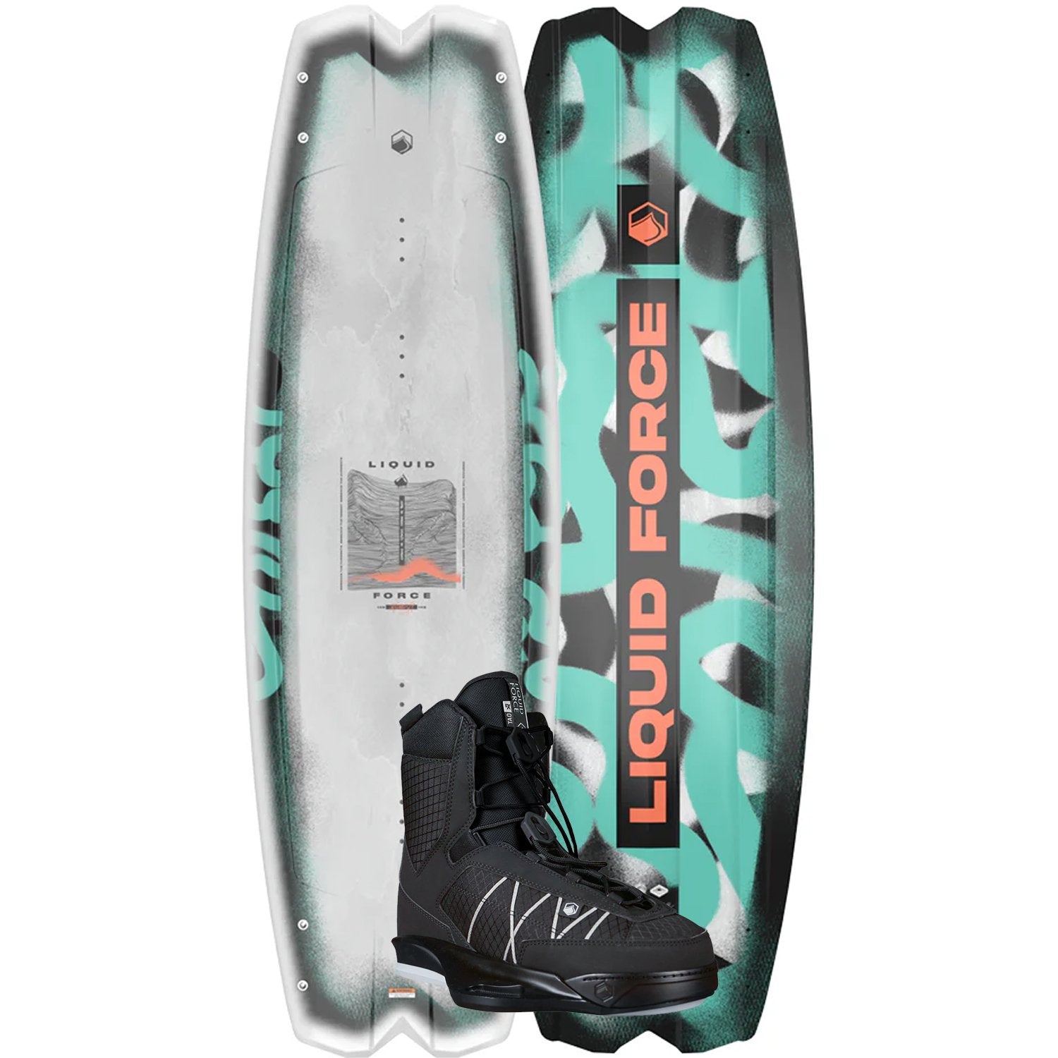 2025 LIQUID FORCE REMEDY WAKEBOARD W/ TAO 6X BOOTS