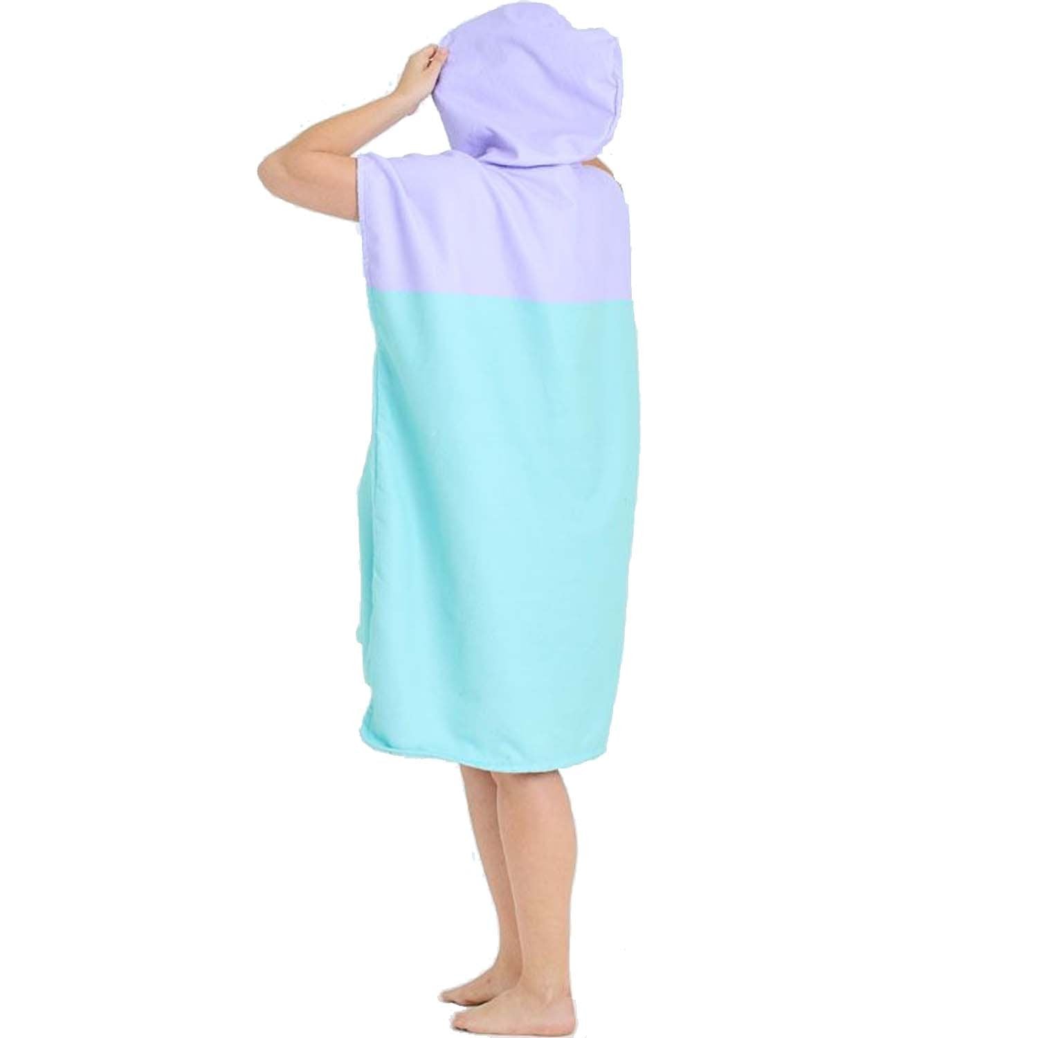 2025 JETPILOT VENTURE HOODED TOWELIE - PURPLE/TEAL