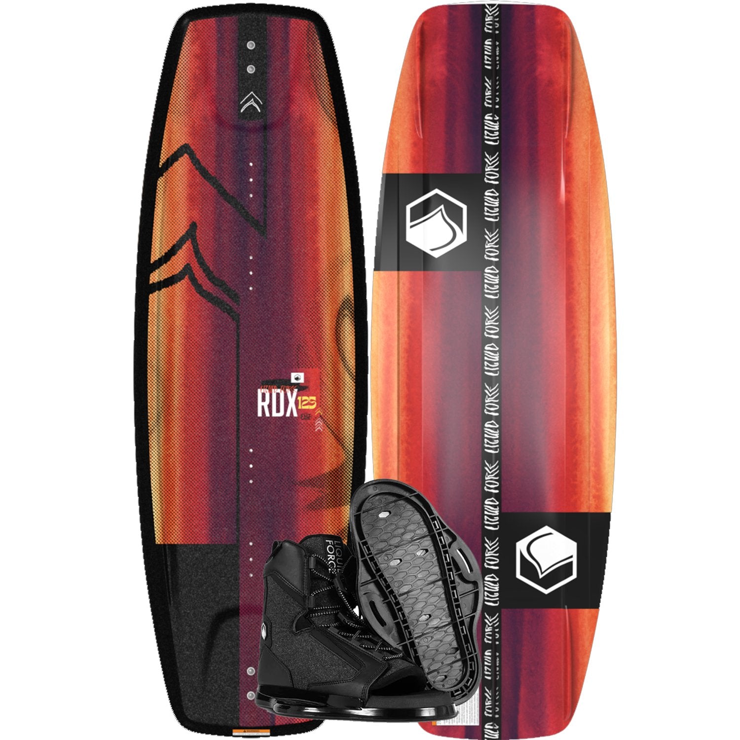 2025 LIQUID FORCE RDX FS WAKEBOARD W/ INDEX BOOTS