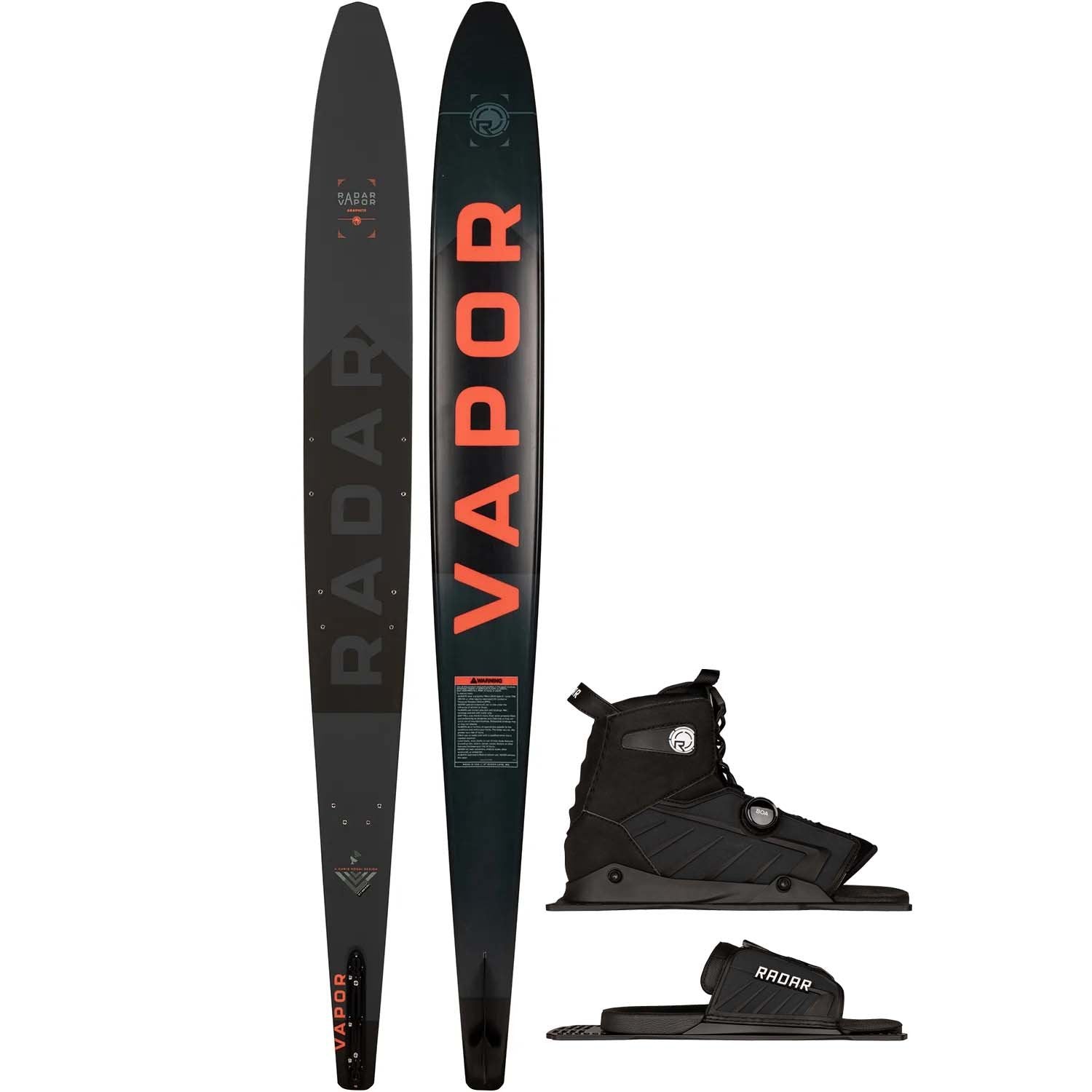 2025 RADAR VAPOR GRAPHITE SKI W/ VECTOR BOA BOOT & RTP