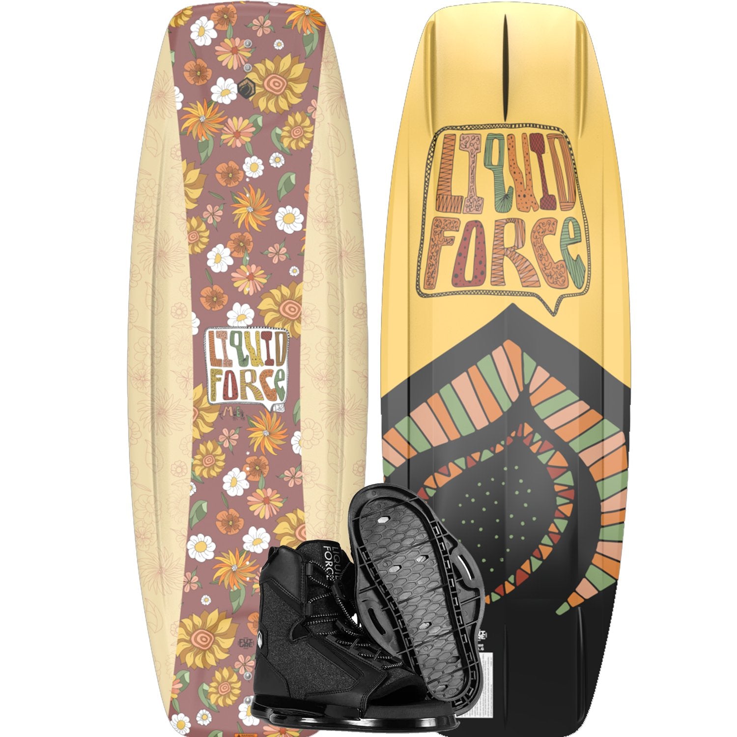 2025 LIQUID FORCE ME FS WAKEBOARD W/ INDEX BOOTS