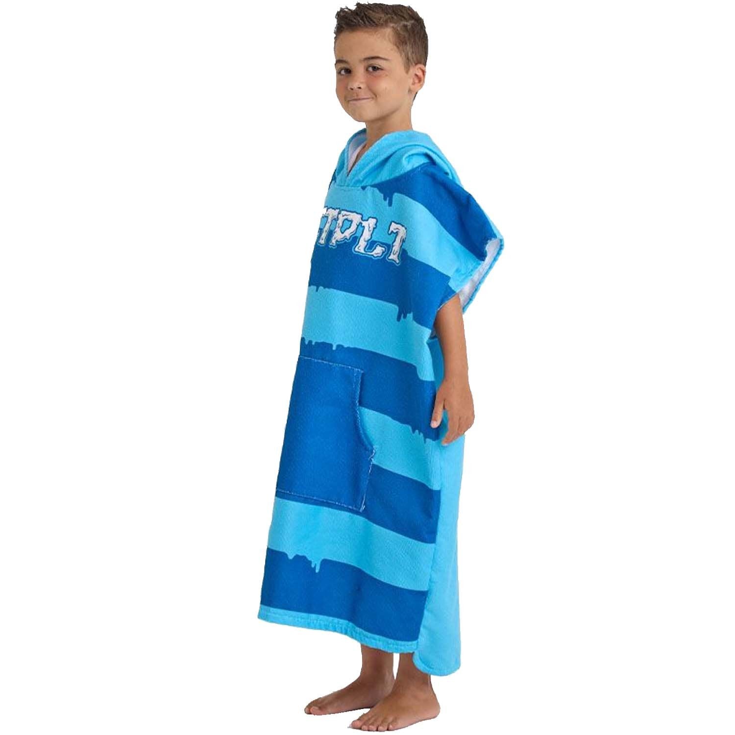 2025 JETPILOT YOUTH HOODED TOWELIE - BLUE