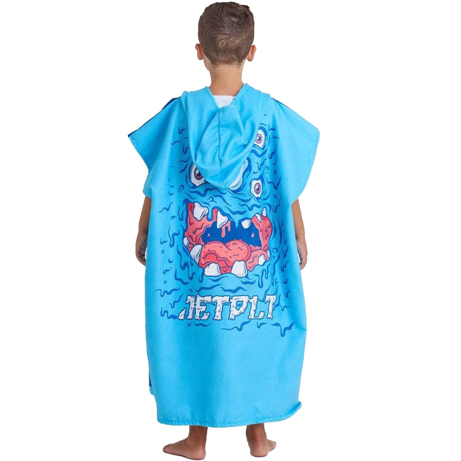 2025 JETPILOT YOUTH HOODED TOWELIE - BLUE