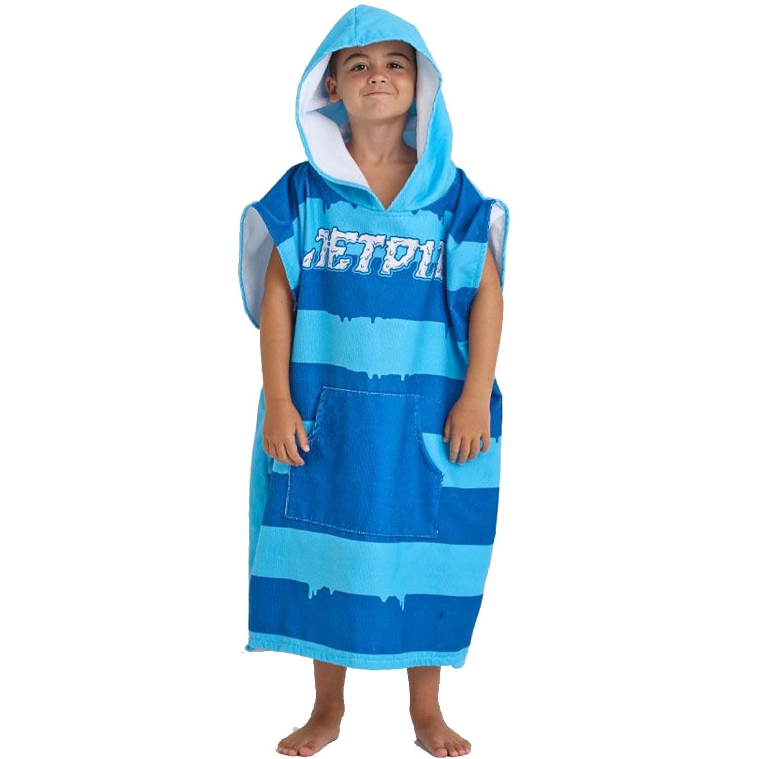 2025 JETPILOT YOUTH HOODED TOWELIE - BLUE