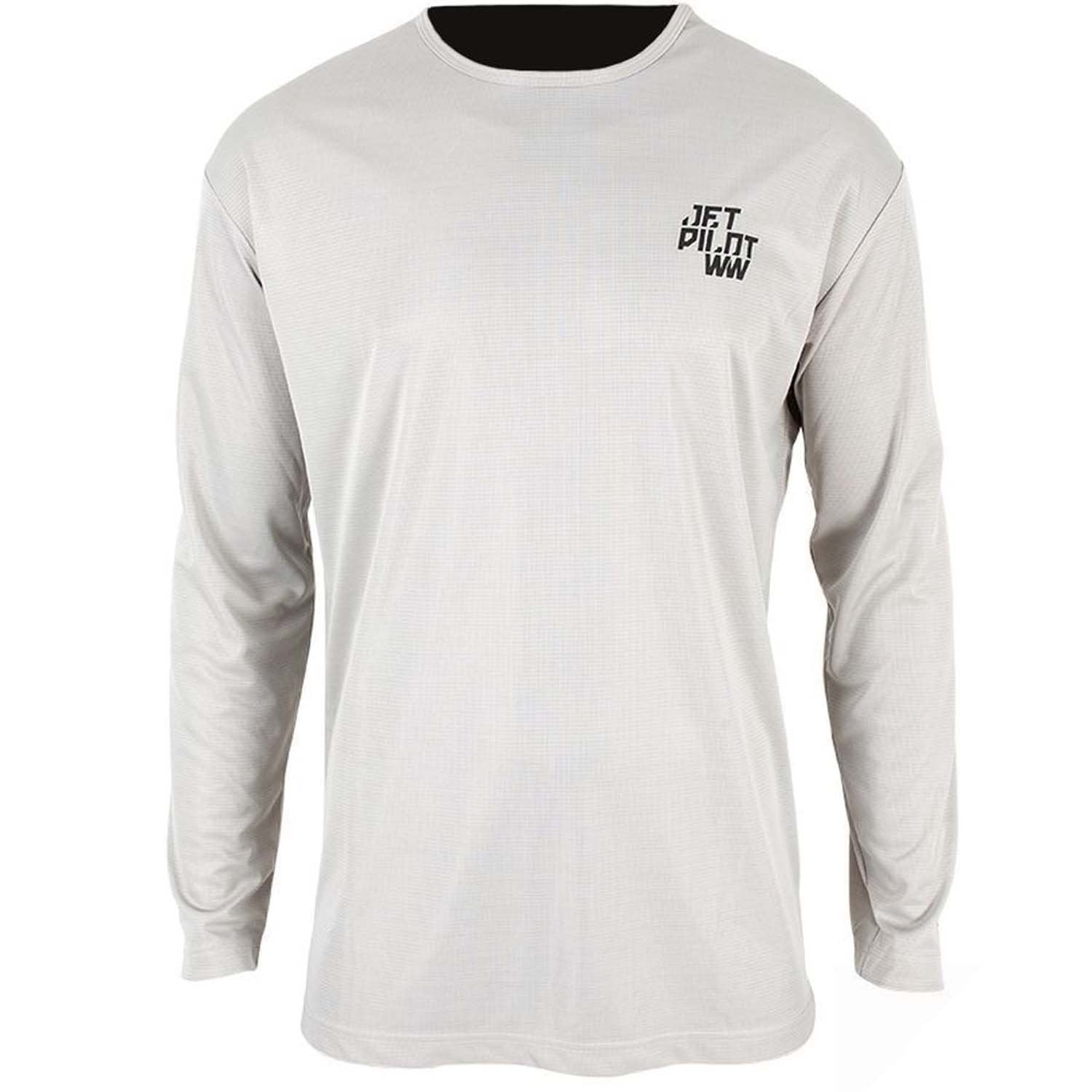 2021 JETPILOT HYPED L/S HYDRO TEE - GREY