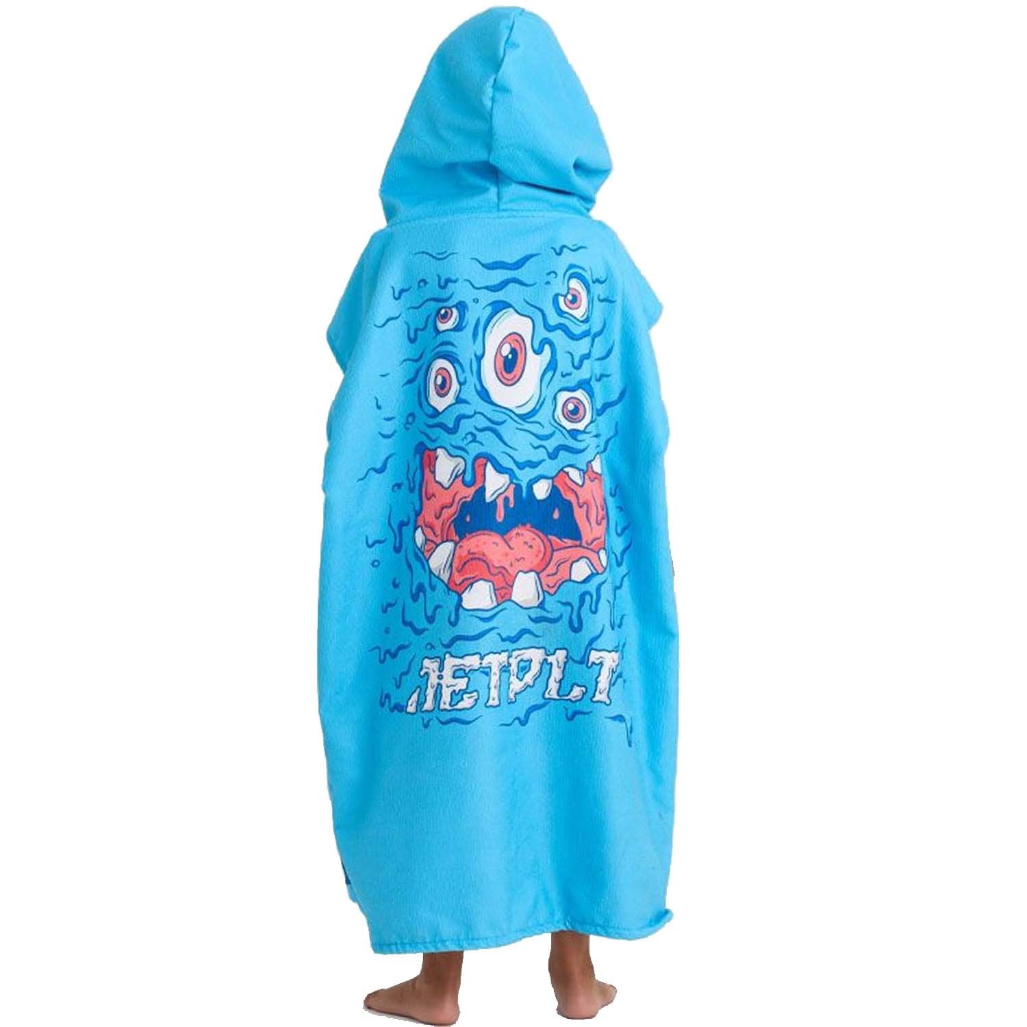 2025 JETPILOT YOUTH HOODED TOWELIE - BLUE