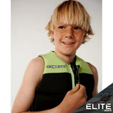 2027 RIPCURL DAWN PATROL KIDS VEST - GREEN