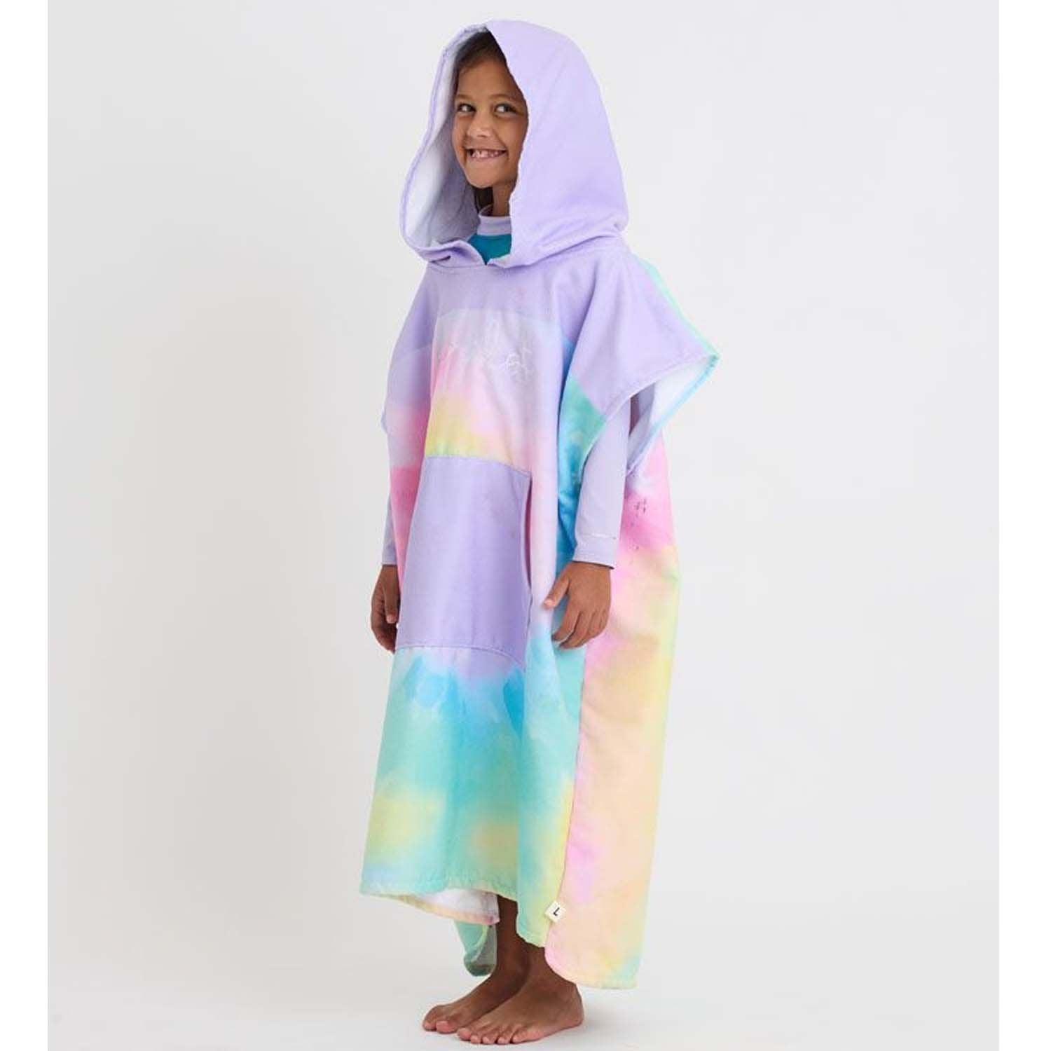 2025 JETPILOT YOUTH HOODED TOWELIE - TIE DYE